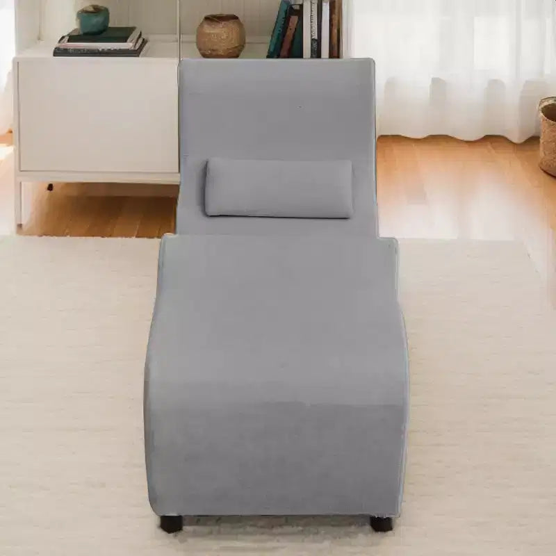 Sedia a sdraio da yoga in velluto per adulti, telaio pieghevole per esercizi, stretching e relax, 58,42 cm L x 139,7 cm P x 78,74 cm H
