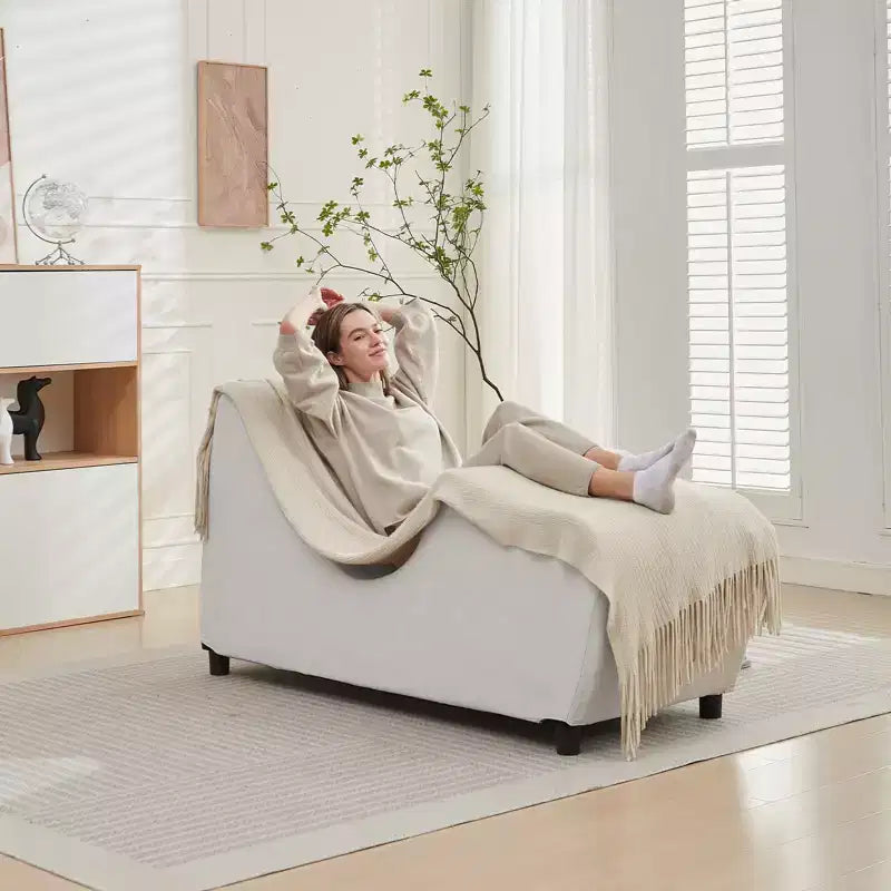 Sedia a sdraio da yoga in velluto per adulti, telaio pieghevole per esercizi, stretching e relax, 58,42 cm L x 139,7 cm P x 78,74 cm H