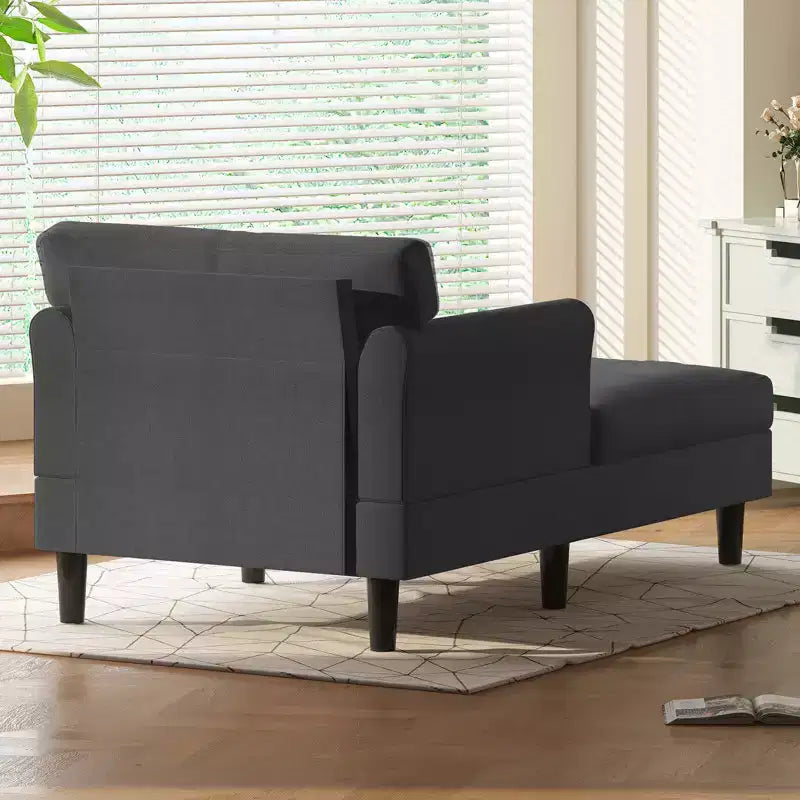 Chaise longue divano da 94 cm in velluto ghiaccio per soggiorno, camera da letto e piccoli spazi - Colori multipli