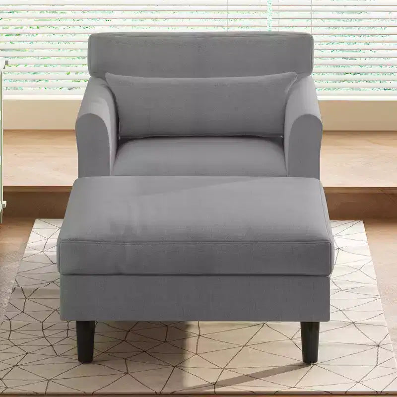 Chaise longue divano da 94 cm in velluto ghiaccio per soggiorno, camera da letto e piccoli spazi - Colori multipli