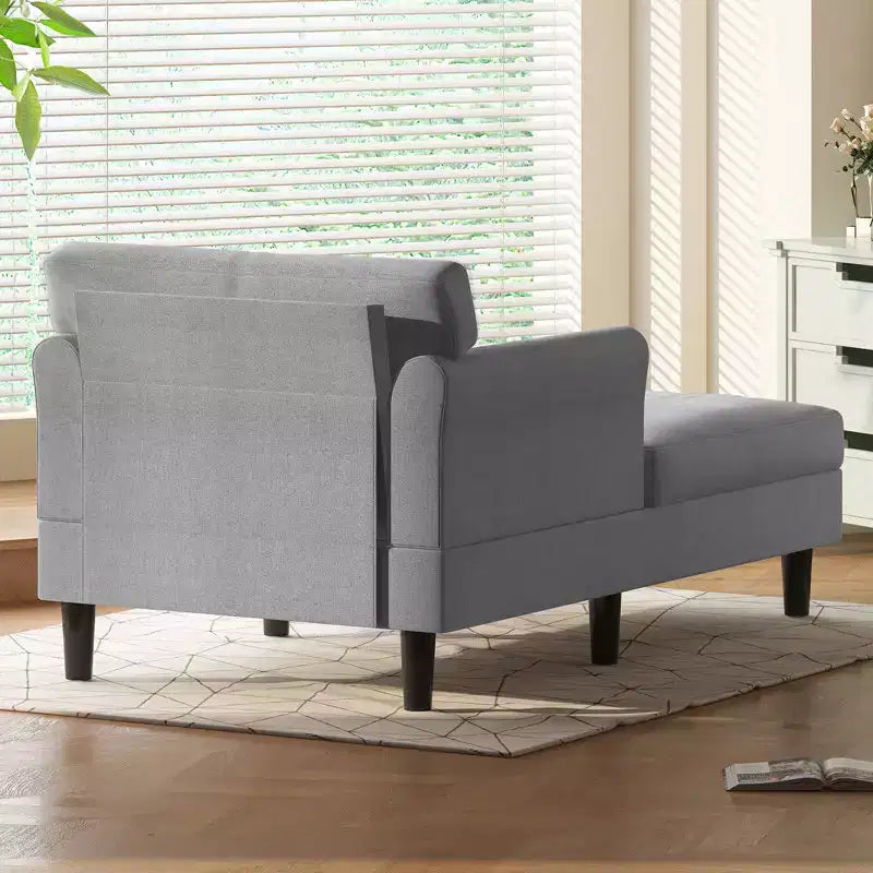 Chaise longue divano da 94 cm in velluto ghiaccio per soggiorno, camera da letto e piccoli spazi - Colori multipli