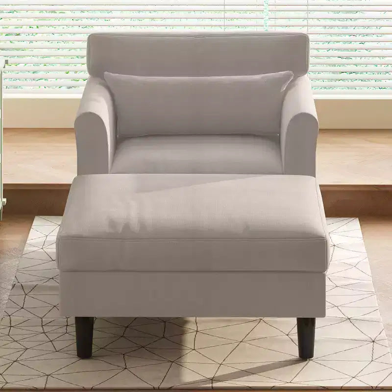 Chaise longue divano da 94 cm in velluto ghiaccio per soggiorno, camera da letto e piccoli spazi - Colori multipli