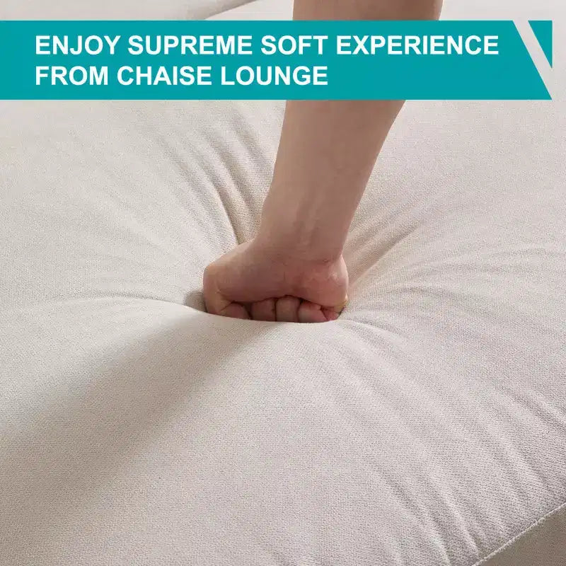 Chaise longue divano da 94 cm in velluto ghiaccio per soggiorno, camera da letto e piccoli spazi - Colori multipli