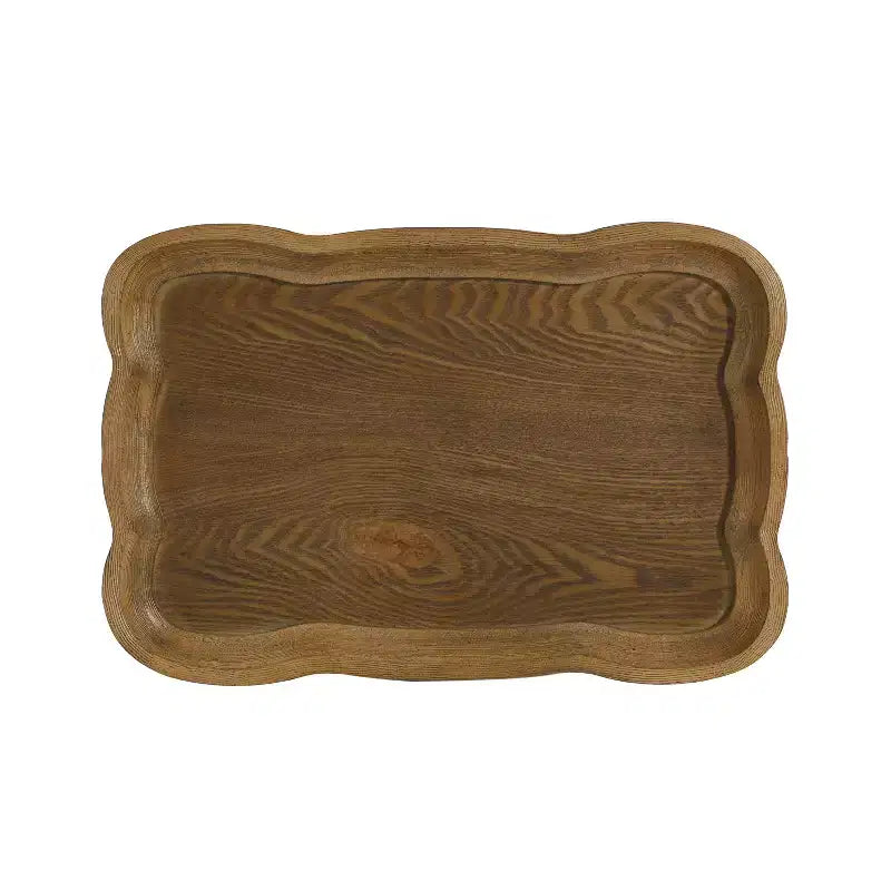 Tavolino laterale vintage a clessidra in legno massello, tavolino da salotto e camera da letto con piano rotondo, 40 cm L x 61 cm H