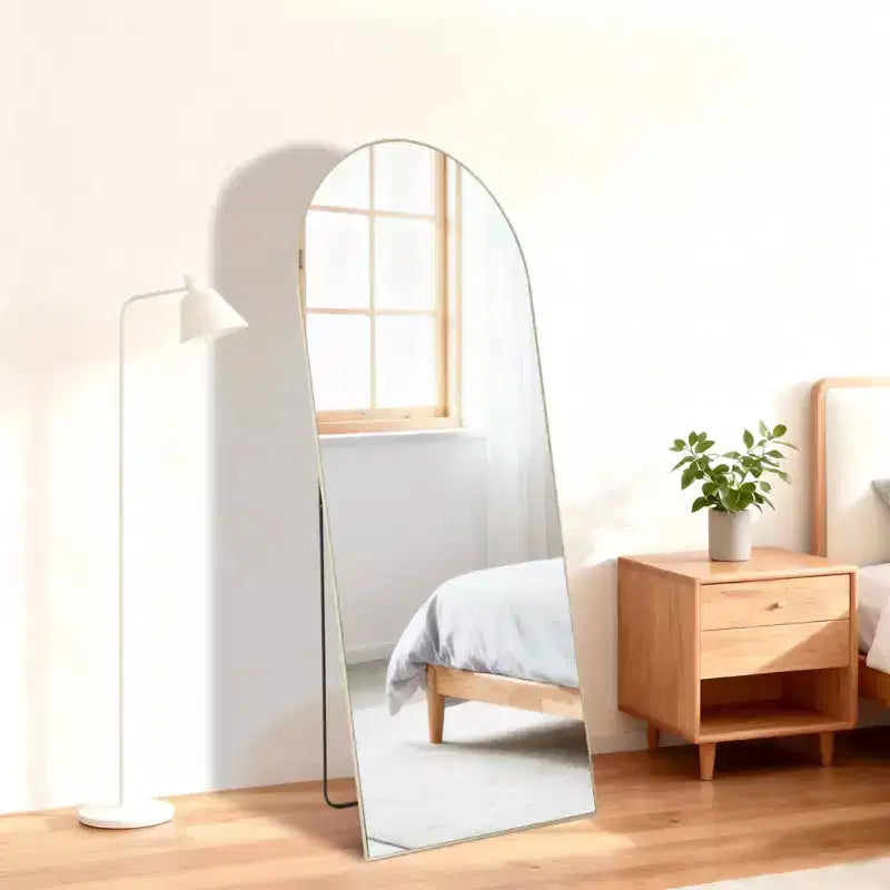 Specchio a figura intera da pavimento, 56"x15" rettangolare, specchio a corpo intero