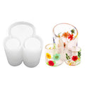 Soft Elastic Silicone 3-in-1 Three-Slot Mold with Integrated Smooth Mold Surface, Suitable for DIY Floral Embedded Pen Holder Storage Box Rack