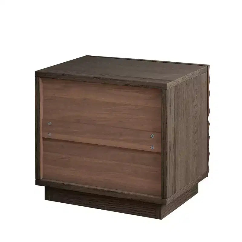 Comodino moderno in legno con 2 cassetti, 59,9 cm L x 40 cm P x 57,6 cm A