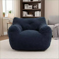 Bean Bag Chair for Adults, Comfy Bean Bag Sofa Chair with Armrests, High-Density Foam Filled Lazy Chair for Living Room, Bedroom & Reading
