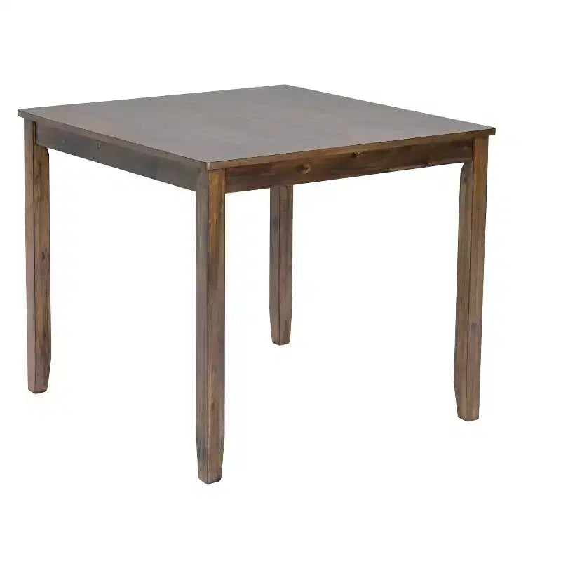 Tavolo da pranzo quadrato per 4 persone, finitura noce, 34,5"L x 34,5"P x 30"H - Solo tavolo